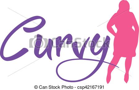 450x293 Logo Plus Size Woman. Curvy Symbol. Vector Illustration . Eps