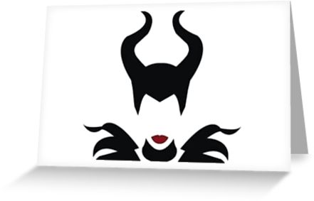 441x283 Minimalist Maleficent Greeting Cards By Prince Of Pluto Redbubble