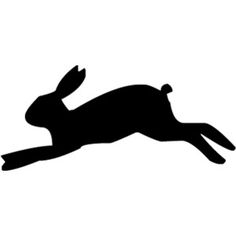 236x236 Rabbit Silhouette, Cut Out Lg Out If Plywood For Lawn Deco