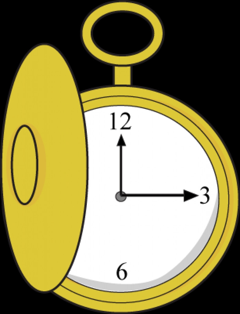 783x1024 Pocket Watch Clipart Illustration