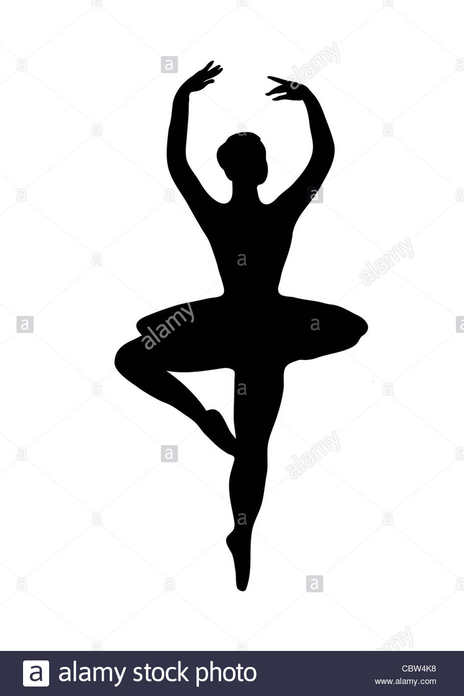 926x1390 Ballet Dance Pose Bw Illustration Stock Photo, Royalty Free Image