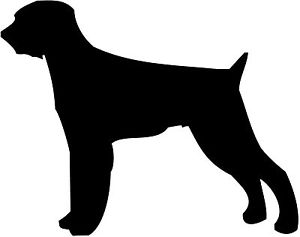300x237 Wire Haired Pointer Dog Decal Sticker Car Van Vinyl Silhouette