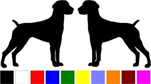300x168 2 German Shorthaired Pointer Dog Breed Home Car Silhouette Vinyl
