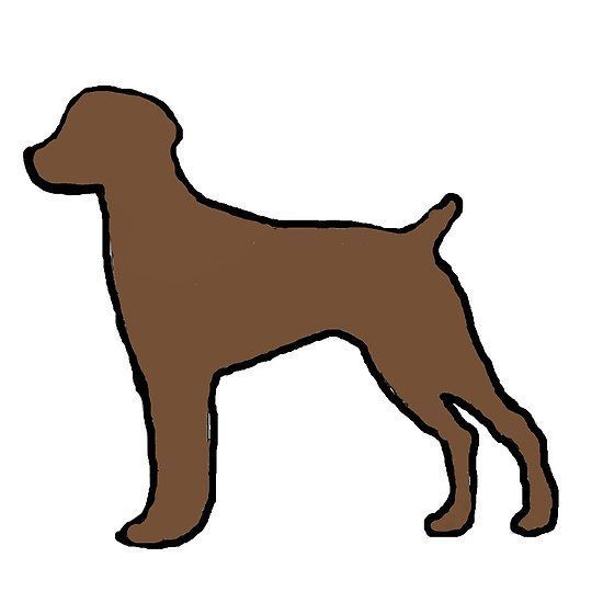 550x550 German Shorthaired Pointer Liver Silhouette