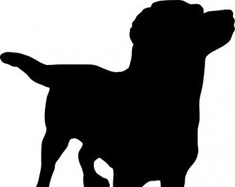 340x270 Dog Silhouette Decal Etsy