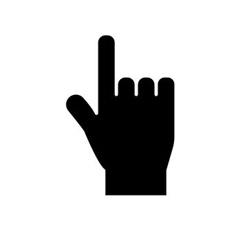 Pointing Hand Silhouette at GetDrawings | Free download