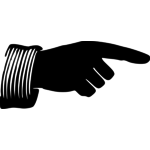 150x150 Finger Pointing Public Domain Vectors