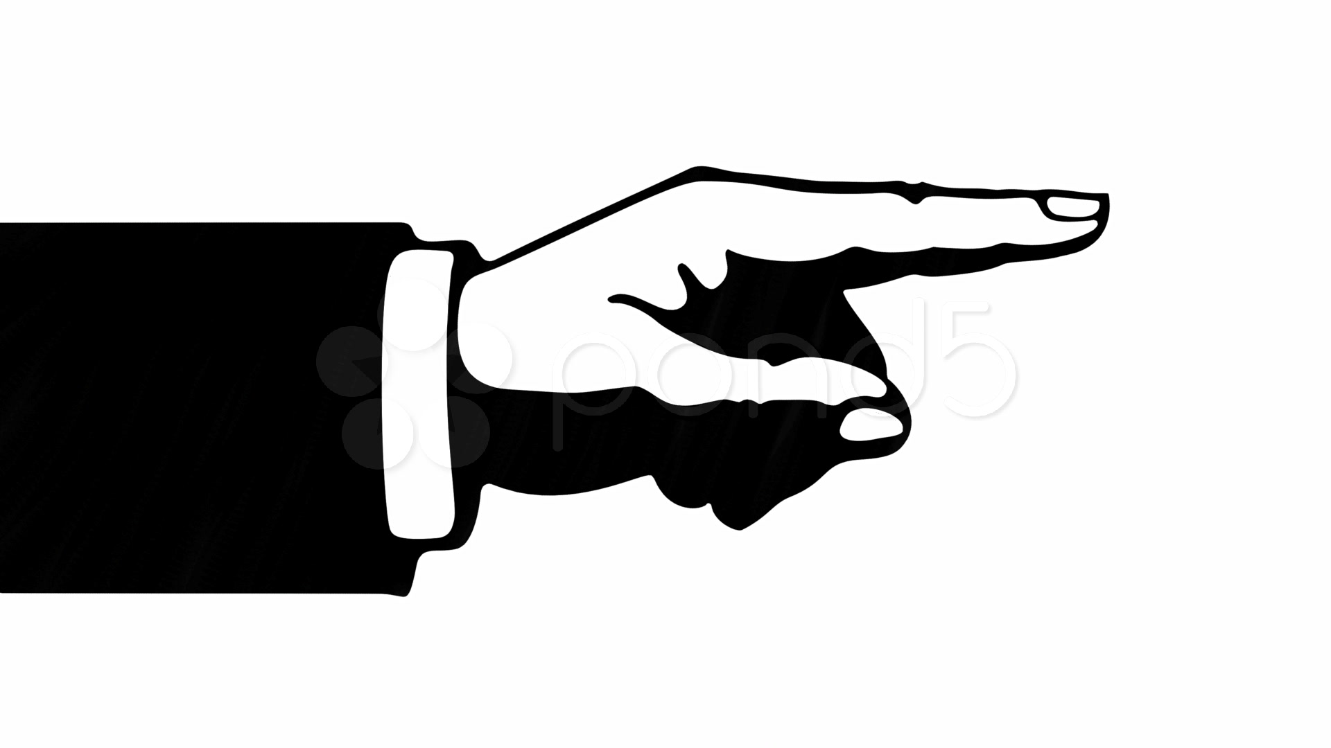 1920x1080 Pointing Finger Bold Clip Art