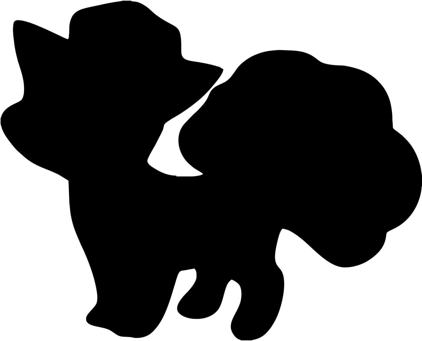 1455x1178 Pokemon 4 Vulpix Silhouette Decal For Car, Window, Laptop, Ipad