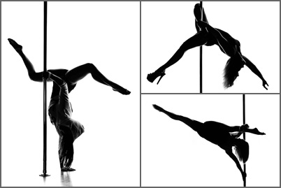 402x269 Pole Dancing Silhouettes Non`pareil