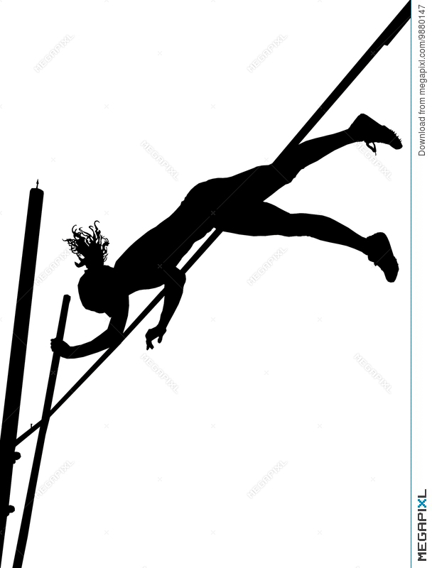 Pole Vault Silhouette at GetDrawings | Free download