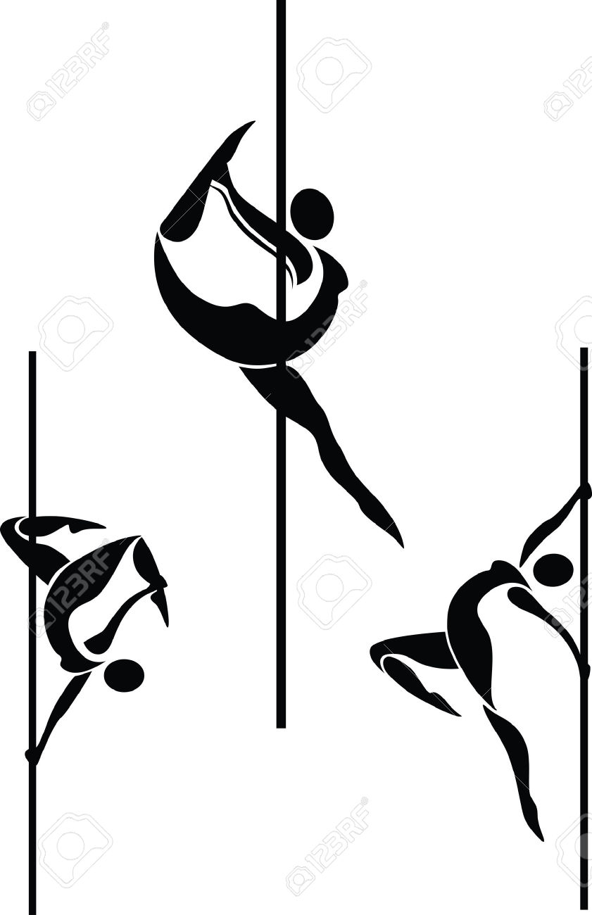 841x1300 Exotic Clipart Pole Dancer
