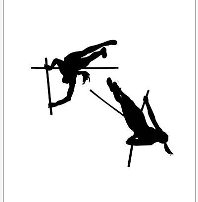 400x408 Track Amp Field Women Pole Vault Vector Clipart Pdf Svg Eps Png