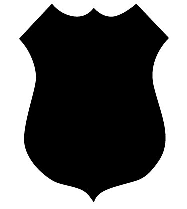 Police Badge Silhouette at GetDrawings | Free download