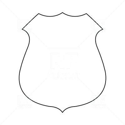 400x400 Police Badge Outline Clip Art Kids Coloring Printable Police Badge