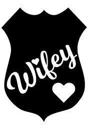 186x254 Police Wife Badge Set Of 4 Files For Cutting By Coralcharmboutique