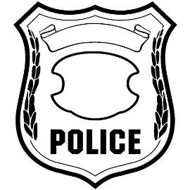 270x270 Sweet Police Badge Template For Preschool