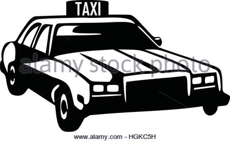 450x279 Taxi Silhouette Of A Retro Car Stock Vector Art Amp Illustration