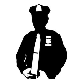 Police Officer Silhouette at GetDrawings | Free download