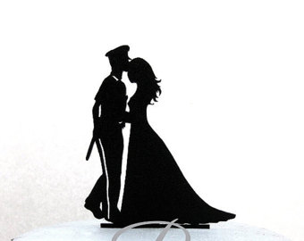 340x270 Mr Amp Mrs Police Officer And Nurse Wedding Cake Topper Police