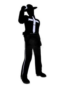 236x314 Male Police Officer Silhouette