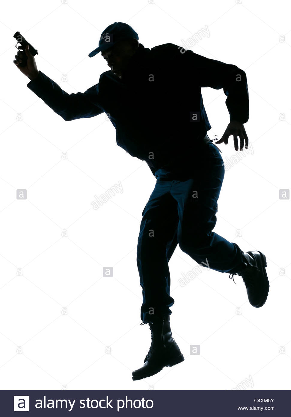 971x1390 Full Length Ofnfromerican Police Officer Running