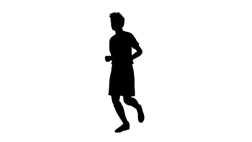 852x480 Silhouette Of Man Running Stock Footage Video 3004948 Shutterstock