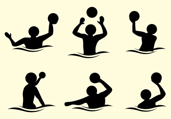 700x490 Water Polo Silhouette Vector