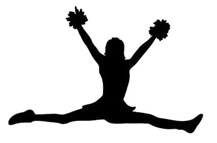 441x292 Pom Pom Girl Silhouette Stickers Muraux Fille De Salle