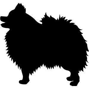 300x300 Pomeranian Silhouette Design, Silhouettes And Store