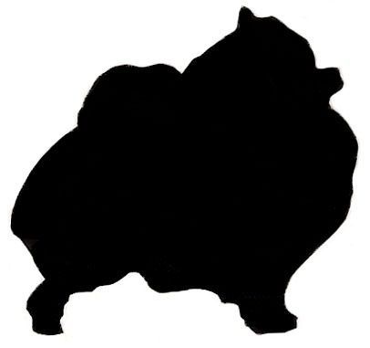 406x381 Pomeranian Silhouette Pomeranians Pom Windows