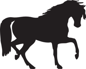 299x240 Horse Silhouette Clip Art