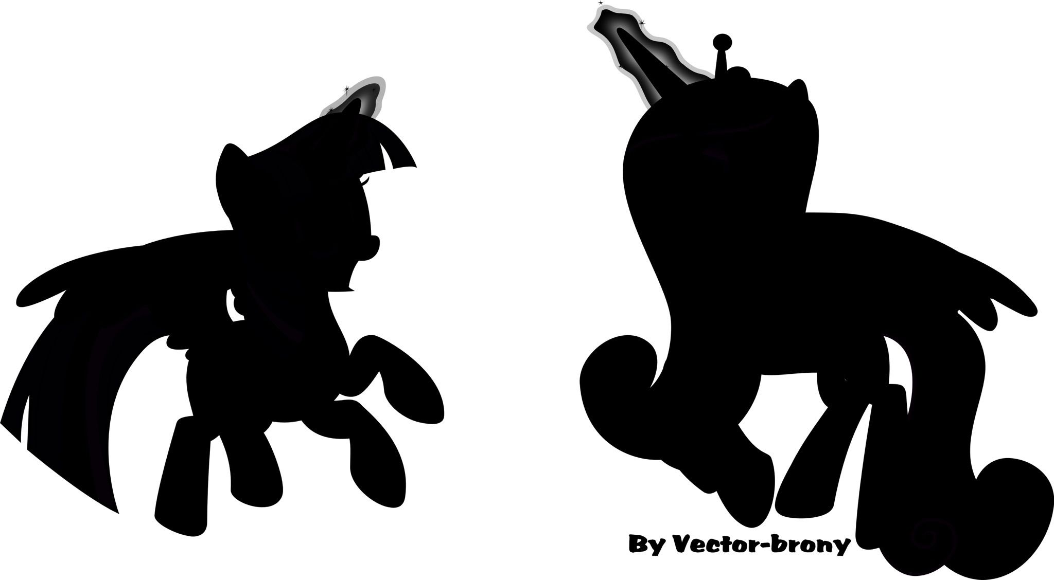 2048x1128 My Little Pony Silhouette Photos Pony And Silhouette