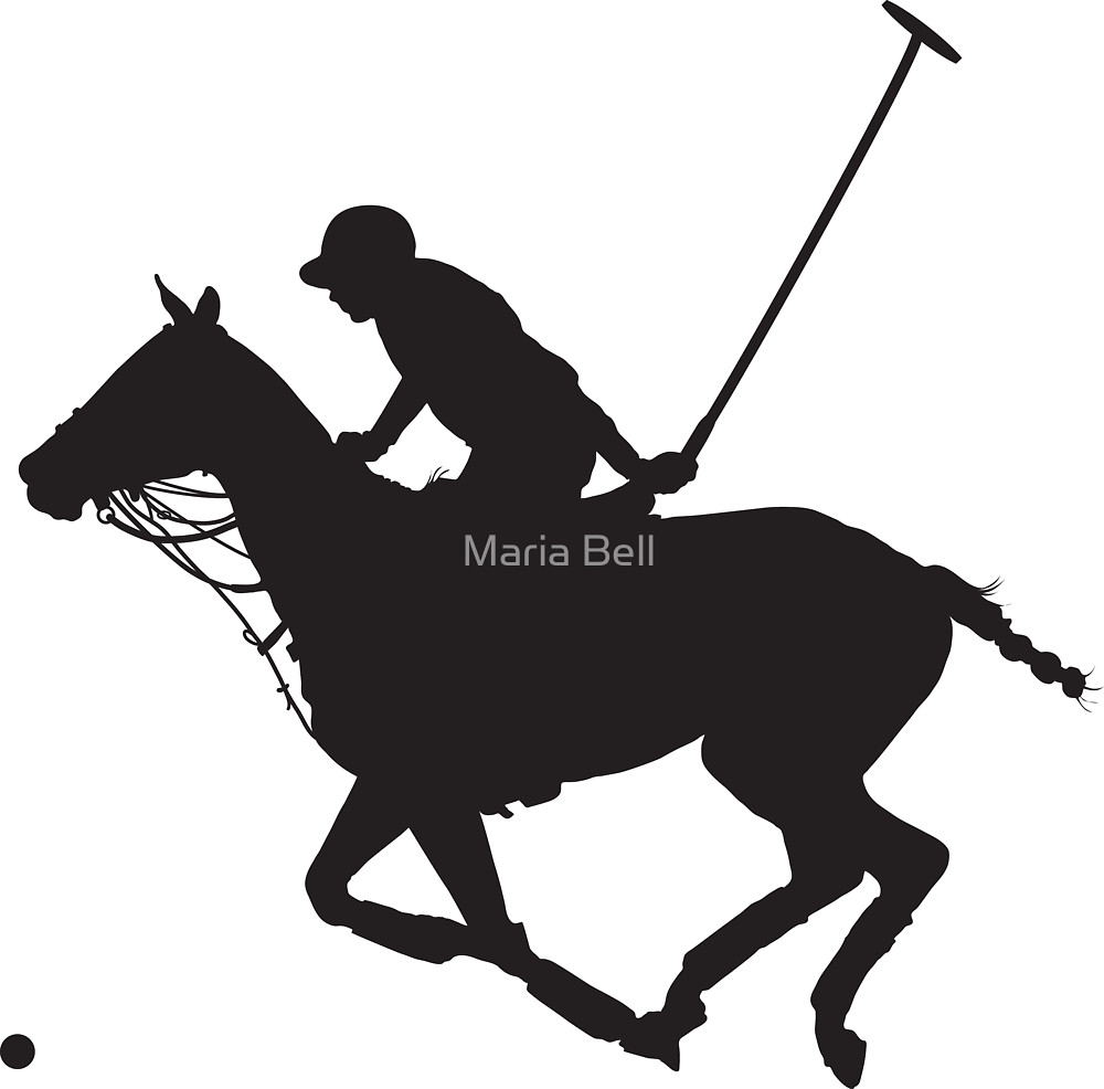 1000x986 Polo Pony Silhouette By Maria Bell Redbubble