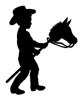 329x400 Stick Pony Silhouette Stick Ponies Silhouette
