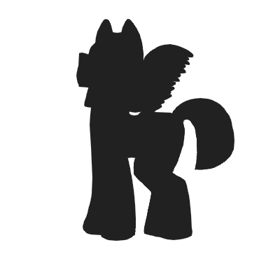 400x400 Equius Zahhak (God Tier Pony Silhouette) By That Blue Fennec Fox