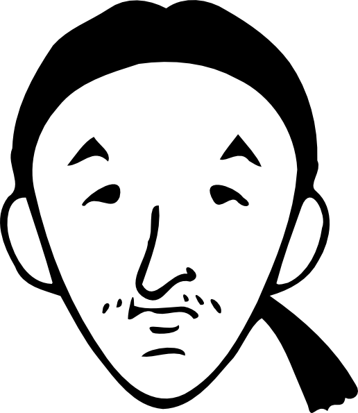 516x595 Man With Ponytail Clip Art Free Vector 4vector