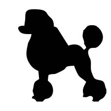 225x225 Poodle Dog Car Stickers Ebay