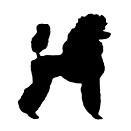 270x270 Poodle Silhouette 02 Stencil Free Stencil Gallery