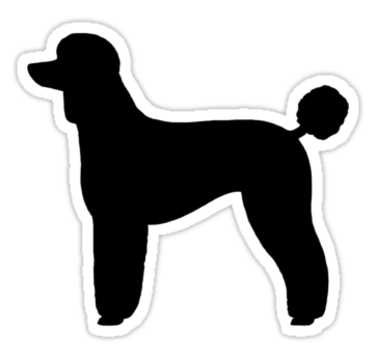 375x360 Poodle Silhouette Clipart