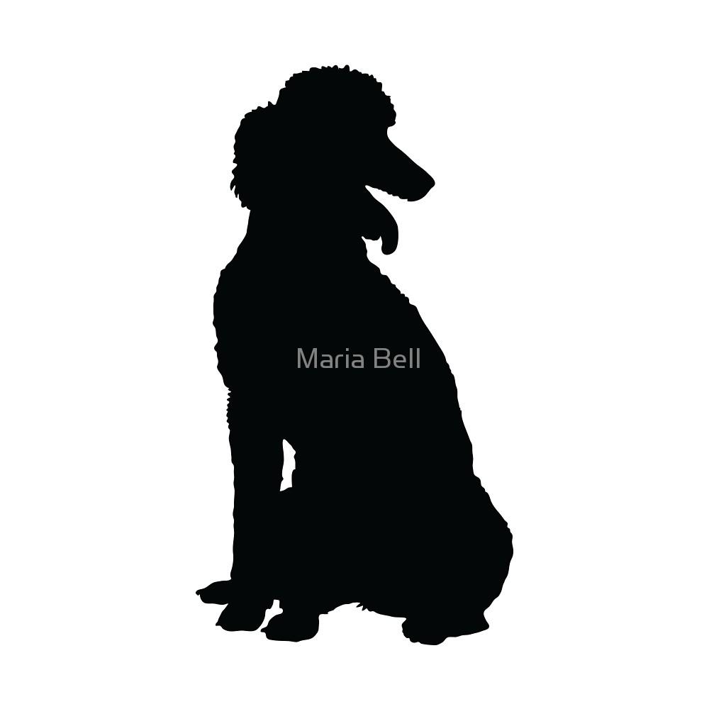 1000x1000 Poodle Silhouette By Maria Bell Redbubble