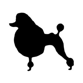 270x270 Poodle Silhouette Stencil Poodle Art Stenciling