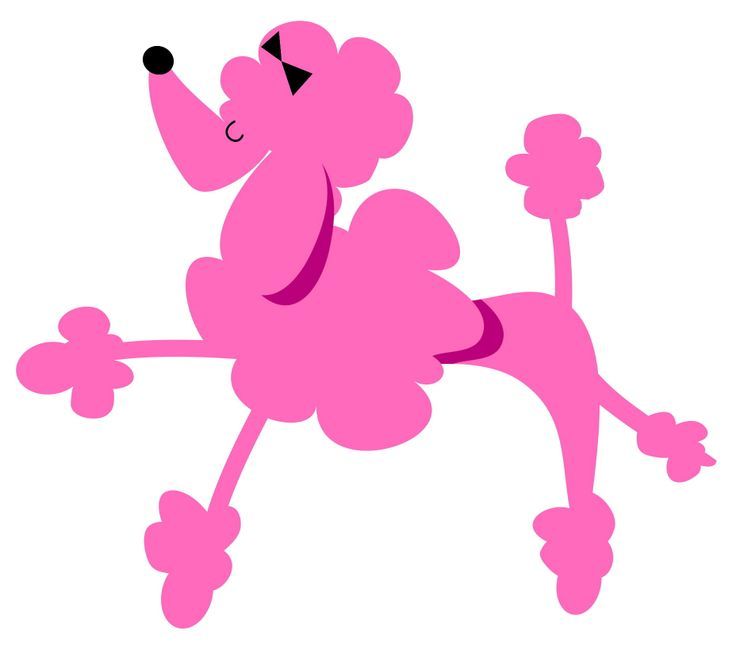 736x654 Pink Poodle Silhouette