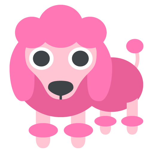 512x512 Poodle Emoji Vector Icon Free Download Vector Logos Art Graphics