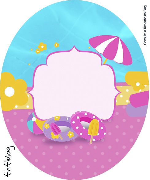 489x585 Molde Tubete Oval Pool Party Menina Clip Art, Stenciling