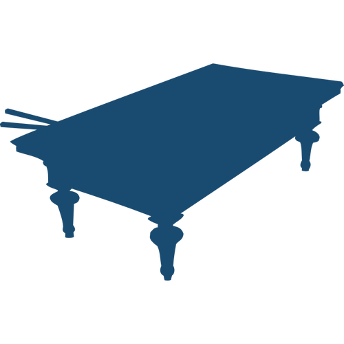 500x500 Snooker Table Silhouette Vector Image Public Domain Vectors