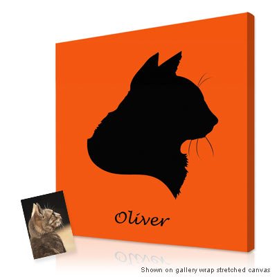 400x400 Personalized Pop Art Photo Silhouette