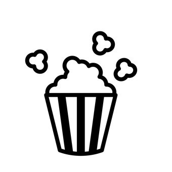 Popcorn Silhouette at GetDrawings | Free download