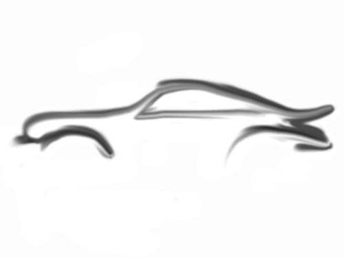 500x375 Porsche Single Line Profile Drawing