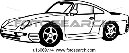 450x185 Car Clipart Porsche